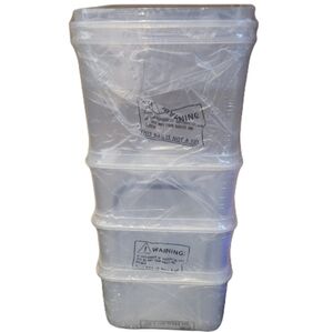 Clear Small‎ Plastic Storage Bins Brand New Jewellry/small Items